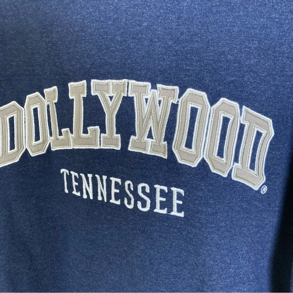 Dollywood Tennessee Hoodie Mens 2XL Blue Graphic Pullover Sweatshirt